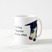 私の犬よ頭が切れるりあなたのグレイハウンドおもしろい コーヒーマグカップ (正面右)