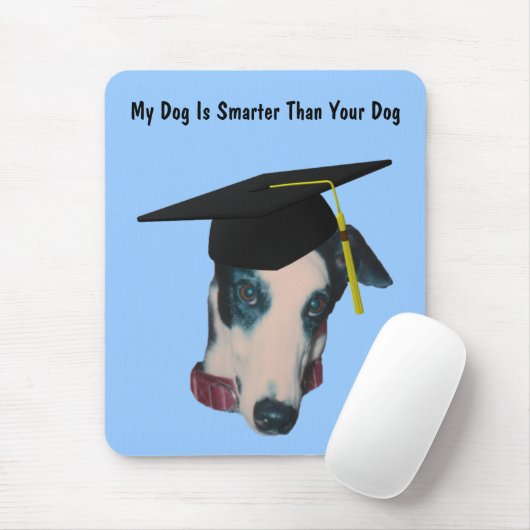 私の犬よ頭が切れるりGreyhoundのおもしろいマウスパッド マウスパッド (マウス)