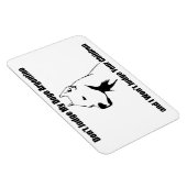 私の犬を判断しない(Dogo Argentino) マグネット (右側)