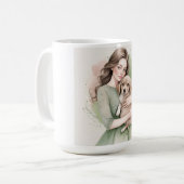 私の犬を愛し、素敵 コーヒーマグカップ (正面左)