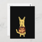 私の犬バディとパンプキン、ポストカード ポストカード (正面/裏面)