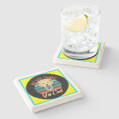 私の犬考えはストーンコカッコいいースター ストーンコースター (横)