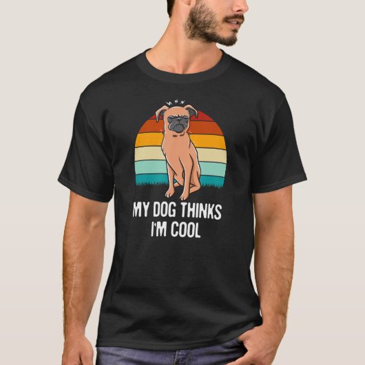私の犬考えは皮肉なおもしろいユーモアのサルカス Tシャツ (正面)