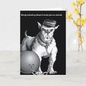 私の犬 カード (黄色い花)