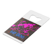 私の犬 クレジットカード栓抜き (裏面アングル)