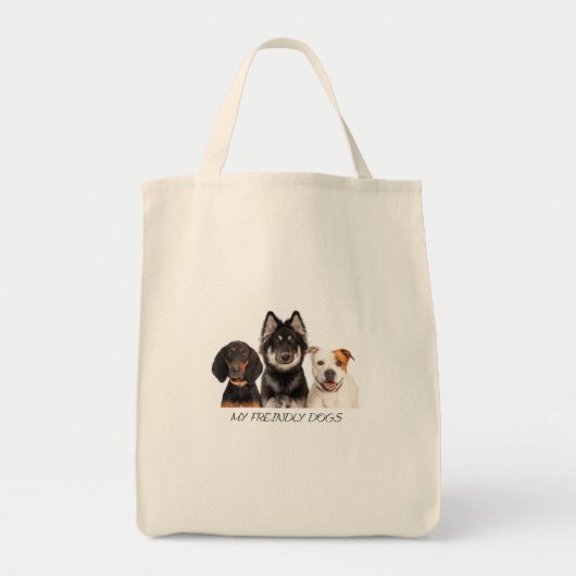 私の犬 トートバッグ (正面)