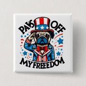 私の犬 缶バッジ (正面)