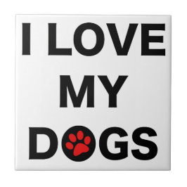 私の犬(b)を愛して下さい タイル