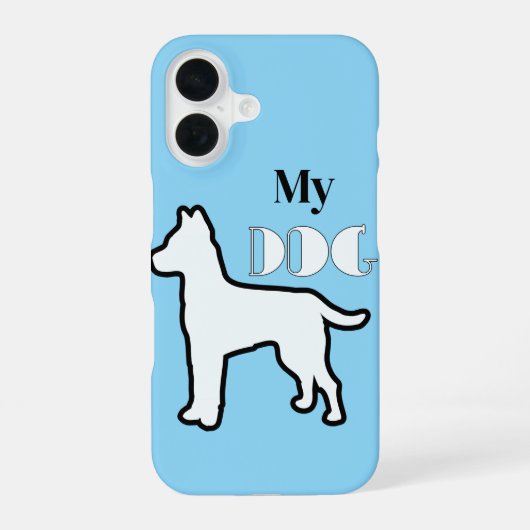 私の犬 iPhone 16ケース (裏面)