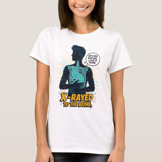 私の犬X線Tシャツ – 得私の魂の犬 Tシャツ (正面)