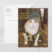 私の狩りは歯と素足で ポストカード (正面/裏面)