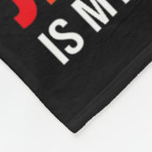 私の独立の日ブラックキング父の日 フリースブランケット (角)