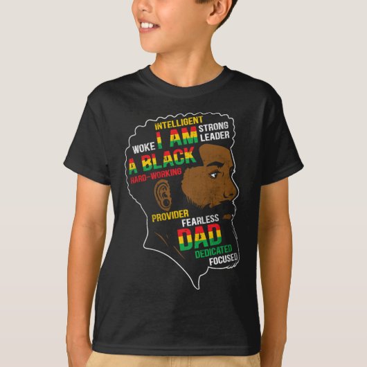 私の独立記念日は黒人の父の日 男性 Tシャツ (正面)