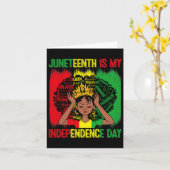 私の独立記念日は黒人女性のための7月4日ではないのか？ 3 カード (黄色い花)