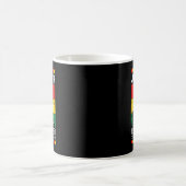 私の独立記念日ブラックメラニンプライド コーヒーマグカップ (中央)