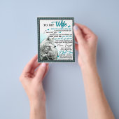 私の狼の妻に誕生日ギフト結婚カップルのギフト チラシ (手)