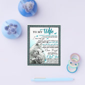 私の狼の妻に誕生日ギフト結婚カップルのギフト チラシ (シングル)