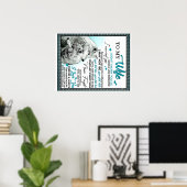 私の狼の妻に誕生日ギフト結婚カップルのギフト ポスター (ホームオフィス)