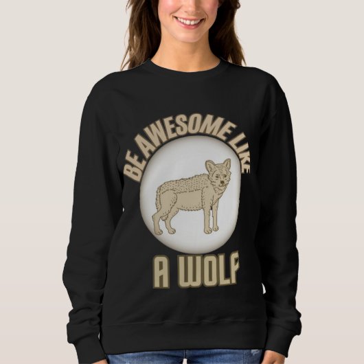 私の狼みたいに最高 Vintage Wolf sweatshirt  スウェットシャツ (正面)
