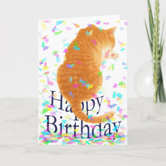 「私の猫があなたの誕生日カードに」 グリーティングカード