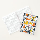 私の猫がいる場所は家 - 名前入りのオリジナルデザイン ノートブック (内部)