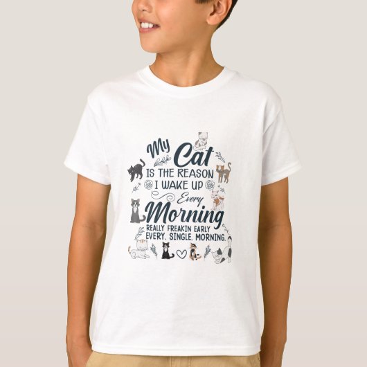 私の猫がすべて | 猫 愛 デザイン Tシャツ (正面)