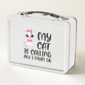 私の猫が呼んでいて行かなければならない メタルランチボックス (裏面)
