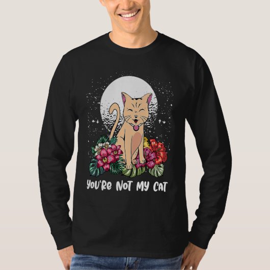 私の猫じゃないよ 内向的な猫 反社会的な子猫 Tシャツ (正面)