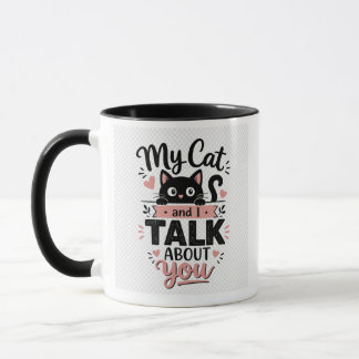 私の猫とあなたのことマグカップ マグカップ