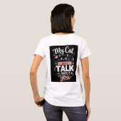 私の猫とあなたのこと Tシャツ (裏面フル)