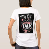 私の猫とあなたのこと Tシャツ (裏面)