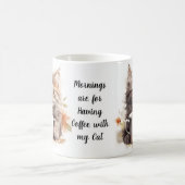私の猫とコーヒー コーヒーマグカップ (中央)