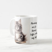 私の猫とコーヒー コーヒーマグカップ (正面左)