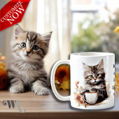 私の猫とコーヒー コーヒーマグカップ