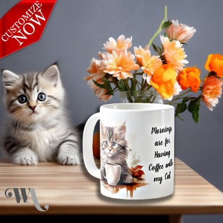 私の猫とコーヒー コーヒーマグカップ