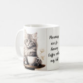 私の猫とコーヒー コーヒーマグカップ (正面左)