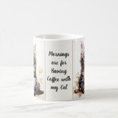 私の猫とコーヒー コーヒーマグカップ (中央)