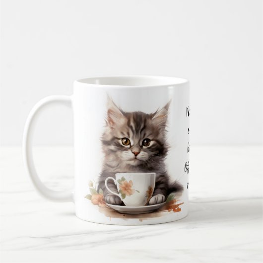 私の猫とコーヒー コーヒーマグカップ (左)