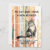 私の猫と引越しのお知らせ 案内状 (正面)
