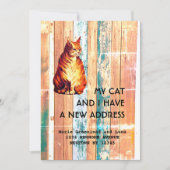 私の猫と引越しのお知らせ 案内状 (正面)