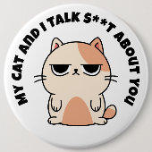 私の猫と私は君について話す 缶バッジ (正面)