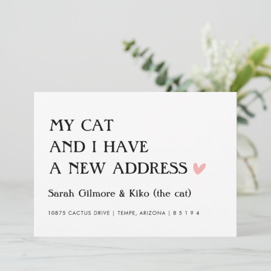 私の猫と私は新しい住所を引っ越している 案内状 (スタンド正面)