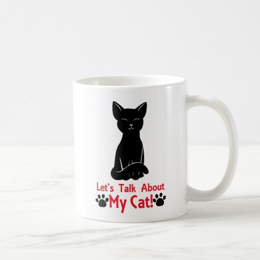 私の猫について話そう コーヒーマグカップ (右)