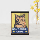 私の猫にスナックおもしろいしない1 カード (黄色い花)