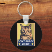 私の猫にスナックおもしろいしない1 キーホルダー (正面)