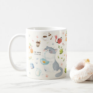 私の猫のお茶 コーヒーマグカップ