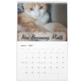 私の猫の写真の引用をカスタマイズしてお楽しみ カレンダー (3月 2027)