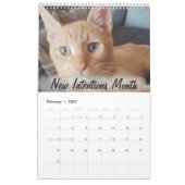 私の猫の写真の引用をカスタマイズしてお楽しみ カレンダー (2月 2027)
