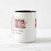 私の猫の家はコーヒーマグだ ツートーンマグカップ (正面左)