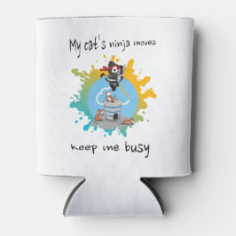 私の猫の忍者は私の保アスレックの忙し猫を動かす 缶クーラー